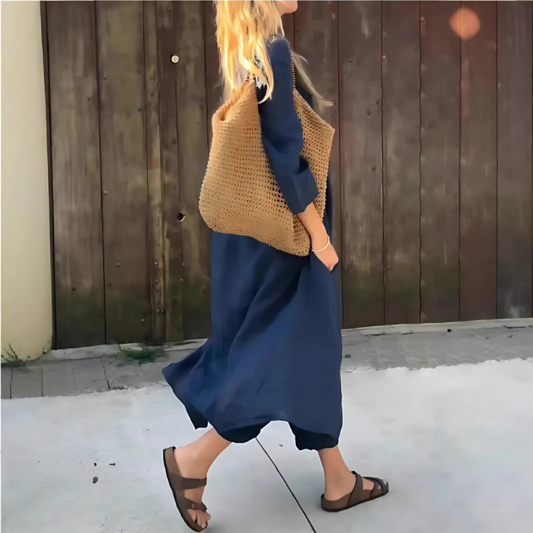 Conjunto Casual de Blusa e Calças Estilo Palazzo  para Mulher